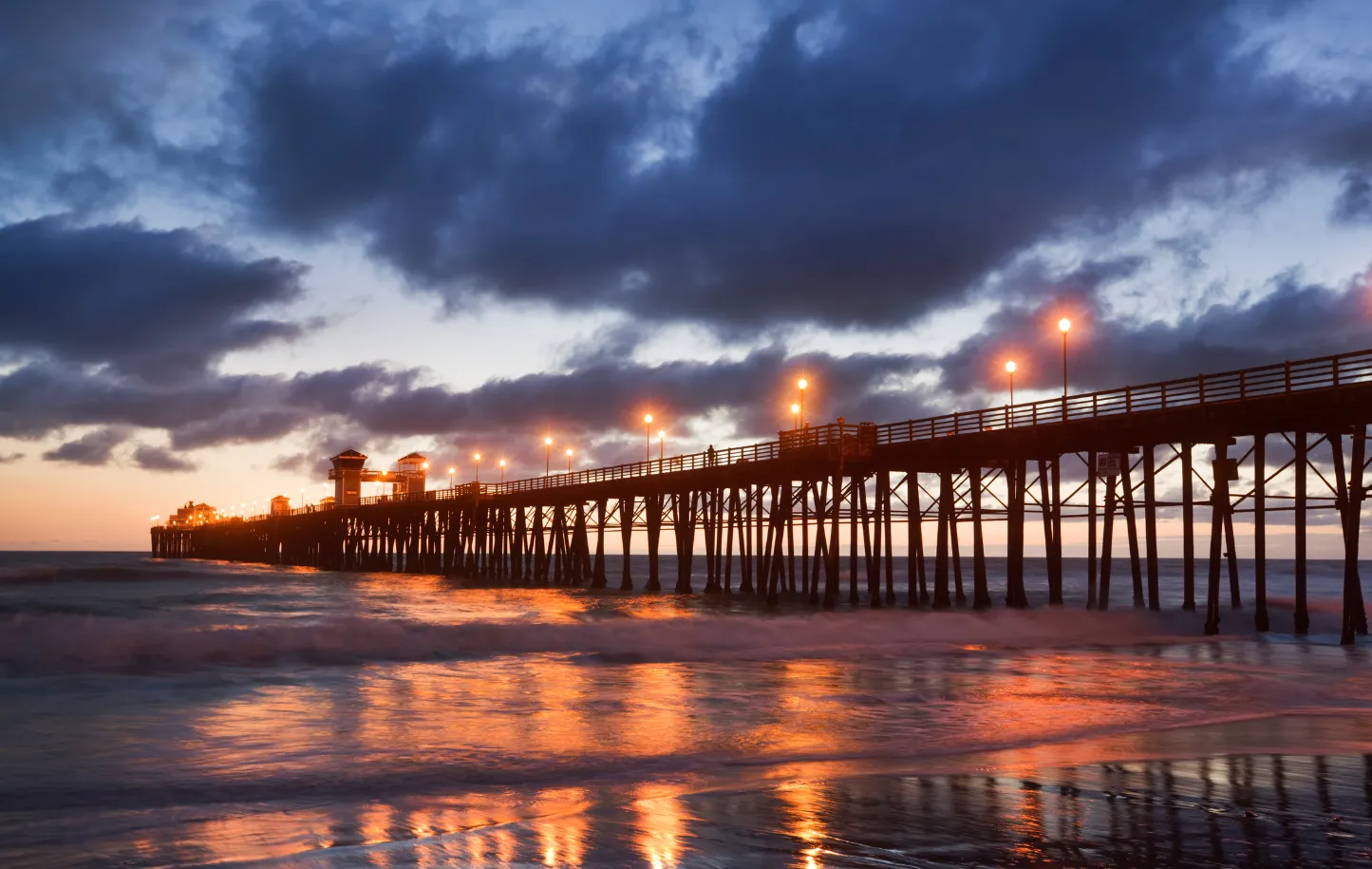 Dock at twilight near Blue Whale Resort